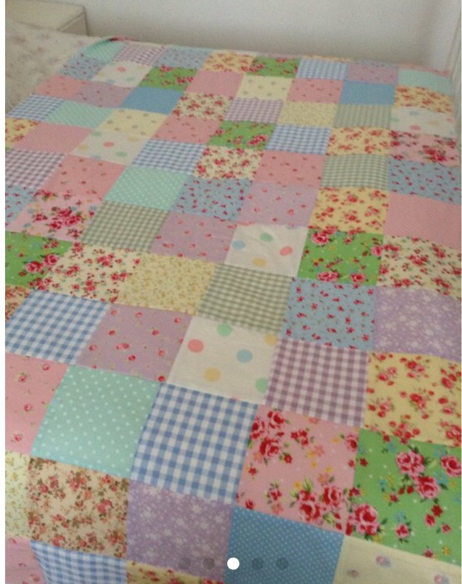 Large double patchwork quilt,bedspread,Throw,blanket