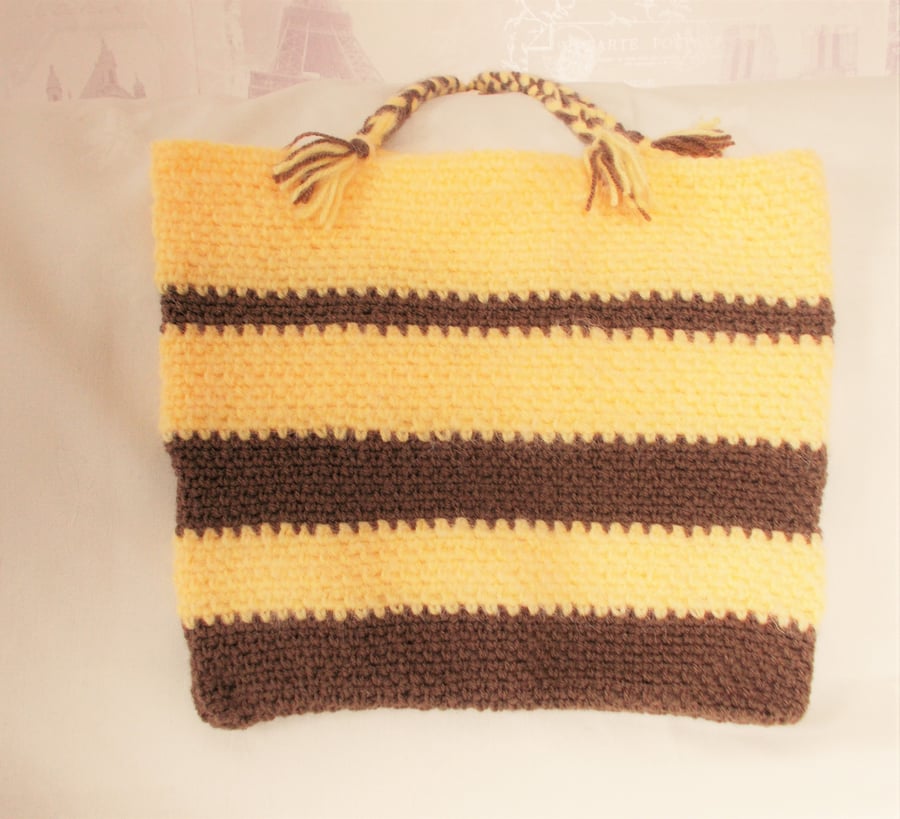 Hand Crocheted Hobby Bag 
