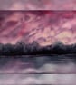 Burning Horizon Fine Art Print – Fiery Sunset Landscape Giclée - Image 1