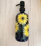 Soap or Lotion Bottle Hand Painted with Sunflowers  - Image 2