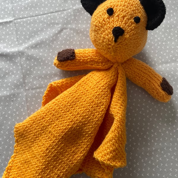 Hand Knitted Sooty Comforter Blanket