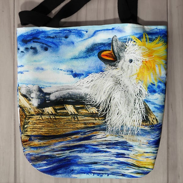 Children's Tote Bag "Algy on his Raft"