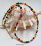 Multicoloured Howlite Necklace Gold Plated - Image 2