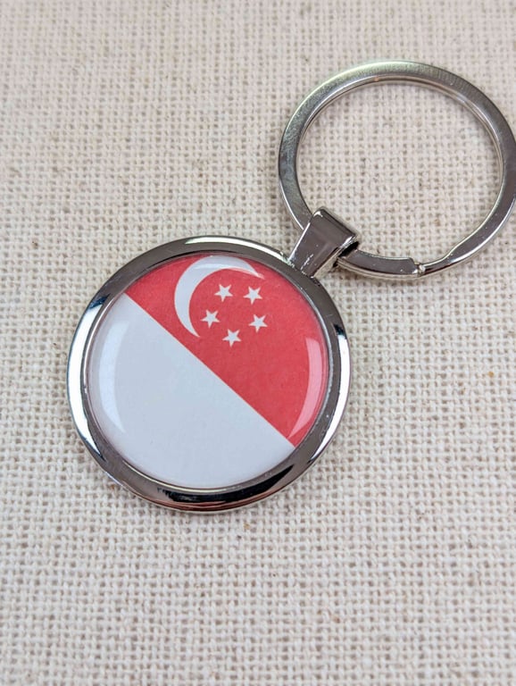 Singapore Flag Keyring