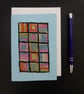 Individually Hand Crafted Embroidered Tapestry Blank Card - Image 1