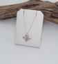 Fine Silver Flower Pendant With Chain - Image 4