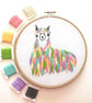 Embroidery Kit - Llama Embroidery Kit, Hand Embroidery - Image 1