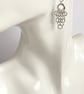 Sterling Silver Graduated Chainmaille Earrings  - Image 2