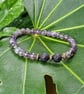 Amethyst Beaded Bracelet with bronze accents - Image 6