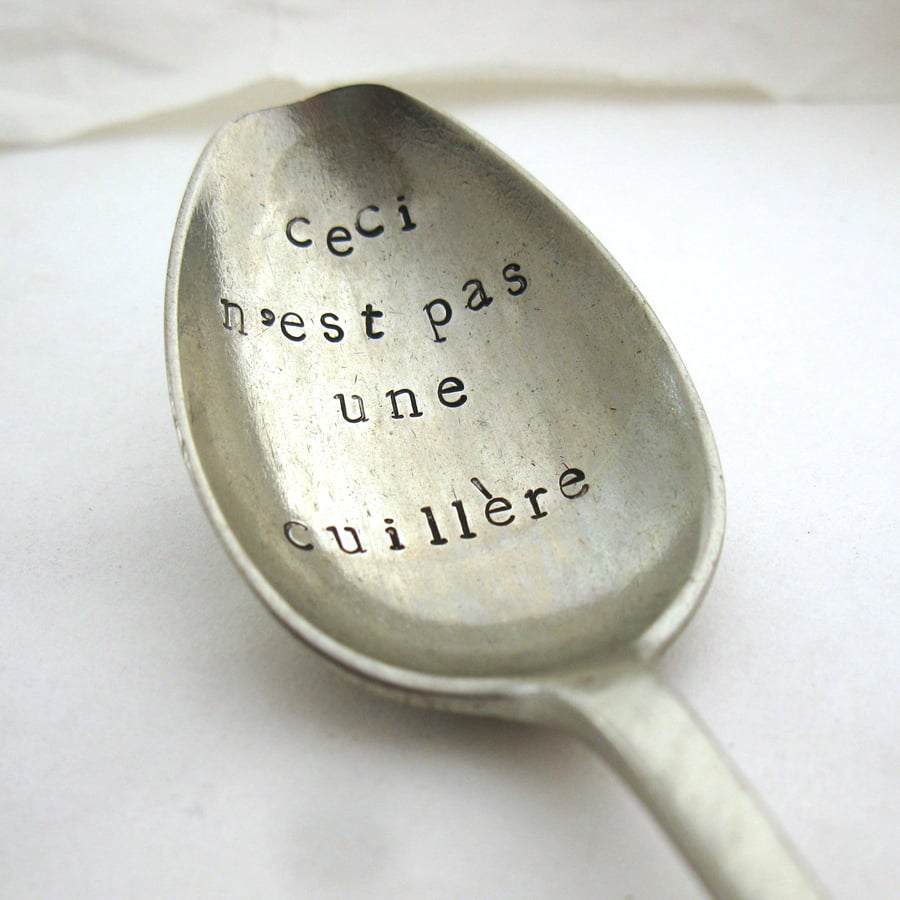 The Treachery of Images Spoon