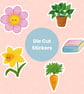 Vinyl Stickers Original Artwork - Cozy Spring Vibes, waterproof single stickers
