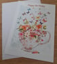 HAPPY BIRTHDAY BUTTERFLY AND FLORAL HANDMADE CARD. - Image 2