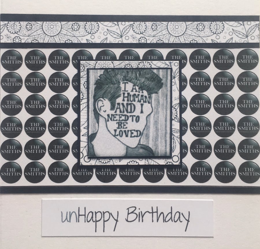 unHappy Birthday Card - for a Smiths fan
