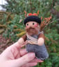 Belsnickel Needlefelt Christmas Art Doll - Image 3
