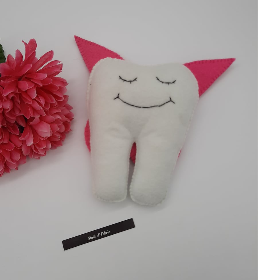 Tooth fairy helper with pink wings. Sale. 