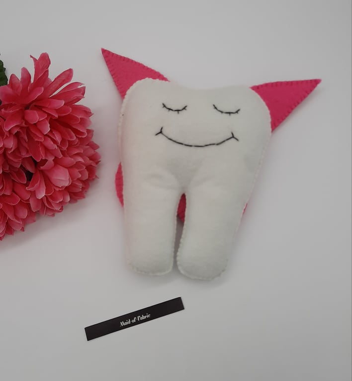 Tooth fairy helper with pink wings. Sale. 