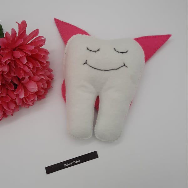Tooth fairy helper with pink wings. Sale. 