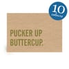 Pucker Up Buttercup - Handmade Greetings Card - Free UK Delivery - Valentine