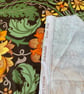Orange Yellow Green Floral Art Nouveau RETRO Cravendale 60s 70s Vintage Fabric  - Image 4