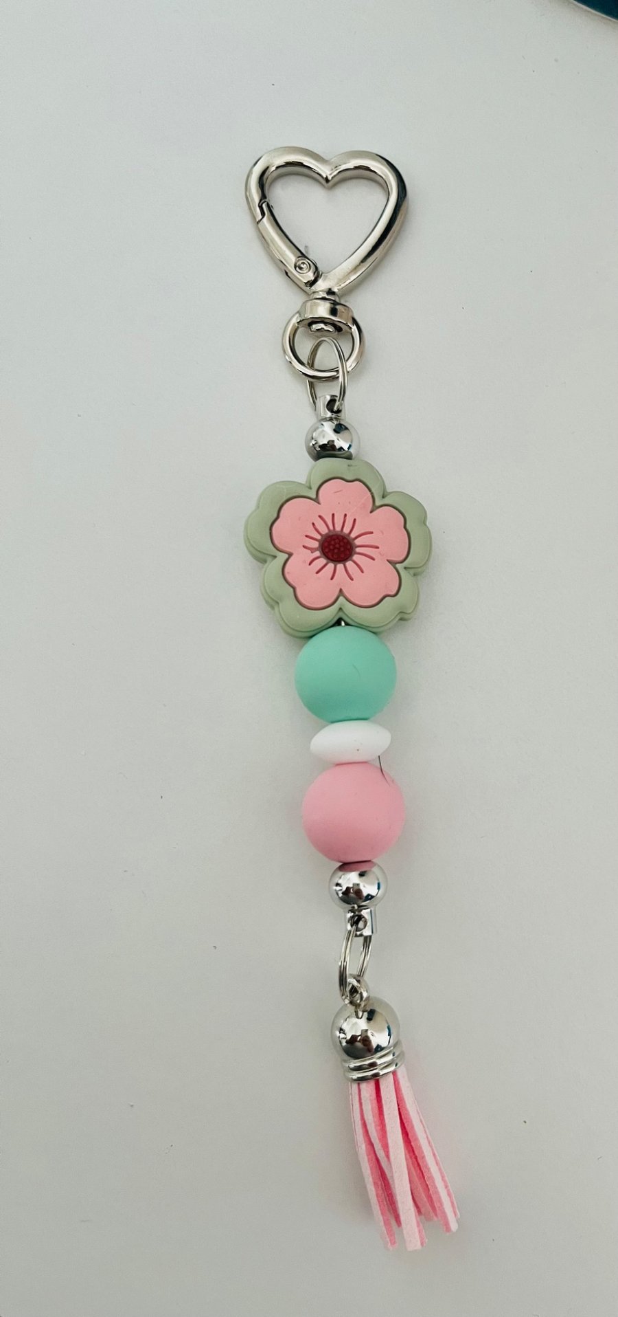 Floral Keyring or purse charm 