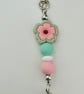 Floral Keyring or purse charm 