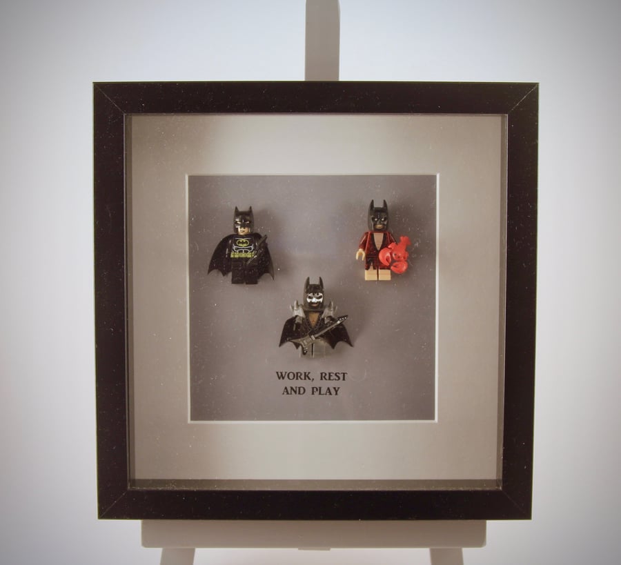 Batman-Work rest & play mini figure frame