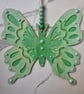 Butterfly Wall Decoration with Pearls, Wooden Ornament, Elegant Wall Decor - Image 5