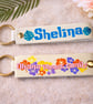 Handmade Faux Leather Key Fob – ‘Ohana Means Family’ Personalised Made to Order - Image 1