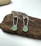 Minty Green Aventurine Dangle Silver Earrings for everyday wear. - Image 7
