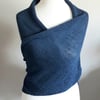 Merino Wool Wrap - Blue