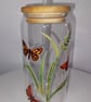 Butterfly 16oz Glass Libbey Can Nature Nerd Insect Entomology Gift 