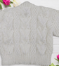 Hand Knitted Baby Cardigan White Newborn Sweater 0 to 3 Months Baby Gift - Image 10