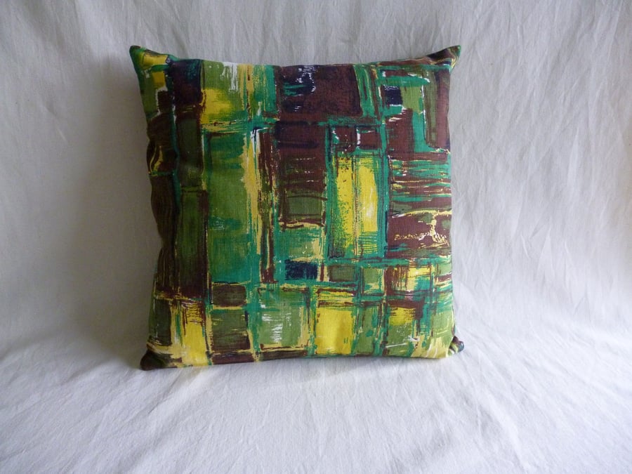 1960s vintage fabric cushion cover