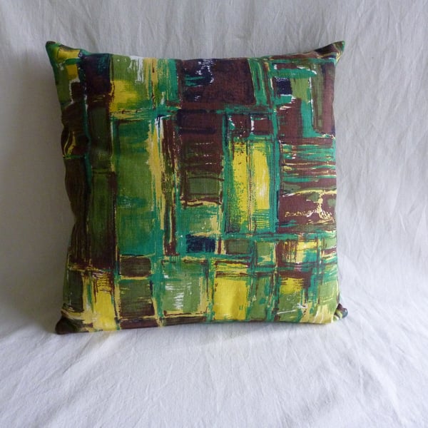 1960s vintage fabric cushion cover