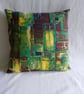 1960s vintage fabric cushion cover