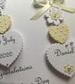 Personalised Handmade Wedding Day Card Ivory Boxed Son Daughter Engagement  - Image 5