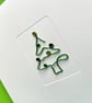Christmas Tree Christmas Card Handmade - Wire Christmas Tree