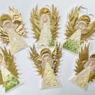 Angel Christmas tree decoration. Home decoration. Seasonal decoration. 