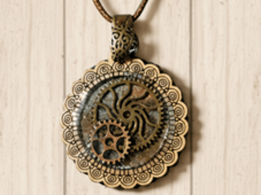 Steampunk Pendant Necklace 