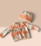 Newborn Baby Cardigan Hat and Blanket - Image 2