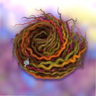 Autumn Fire - Wool Dreadlocks - Choose Your Amount and Length 