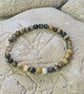 Gold filled bracelet, Bumble Bee Jasper Beads - Image 3