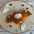 Halloween Bat,  Autumn Decoration, Bat Decoration, Felt Decoration, Bat