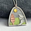 Spring hare necklace