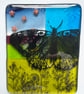 Summertime Fused Glass Panel with stand - Image 2