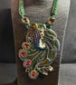 Peacock Bead Embroidery - Image 2