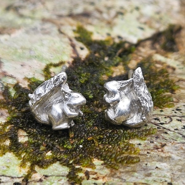 Red Squirrel ear studs