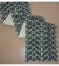 Two Table Runners 120cm x 47cm Duck Egg And Grey - Image 3