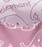 My Cute Elephant Mini Tote Bag. Children's-Baby Shower bag-Handmade-CTB050 - Image 3