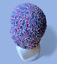 Crocheted Spiral Gap Beanie Hat - Image 2